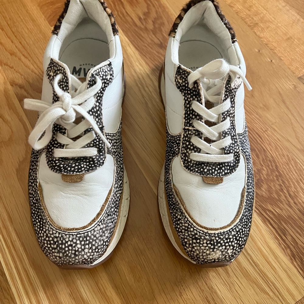 Madewell White and Black Sneakers